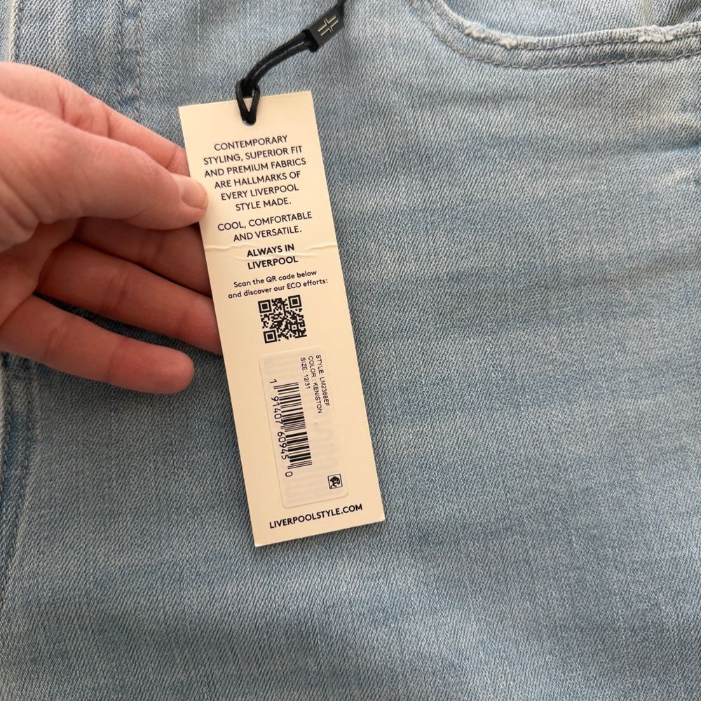 NWT Liverpool Abby Hi-Rise Ankle Keniston Blue Jeans Size 12/31 Women - Picture 14 of 14